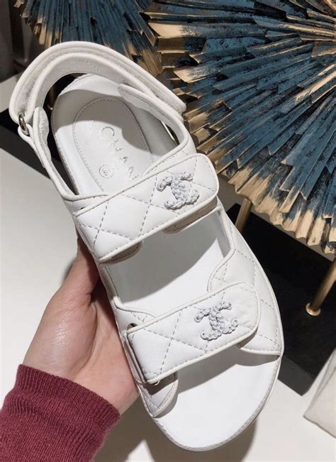 chanel sandals thong|chanel velcro sandals 2020 price.